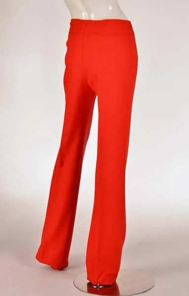 Vintage Roberta di Camerino Red Wool Trousers