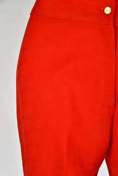 Vintage Roberta di Camerino Red Wool Trousers