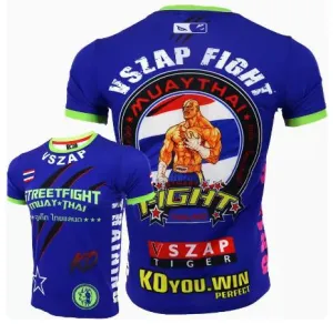 Vszap Street Fighter VT057 Muay Thai Boxing Dry Tech T-Shirt S-4XL