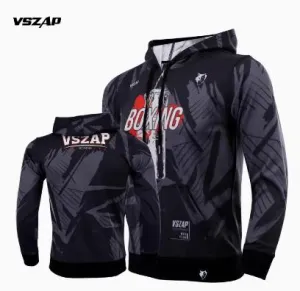 Vszap VTHJ001 Boxing Quick Dry Hoodie Long Sleeve XS-3XL