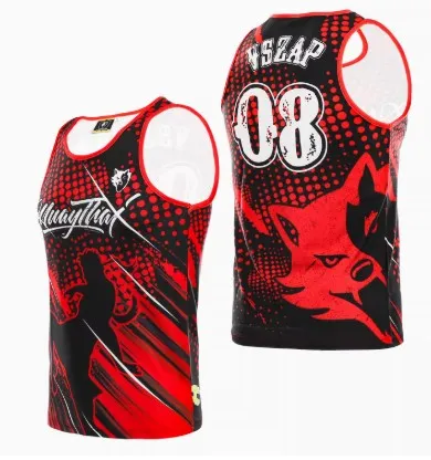 Vszap VTT025 Muay Thai Boxing Quick Dry Vest Tank Top S-4XL 2 Colours Unisex