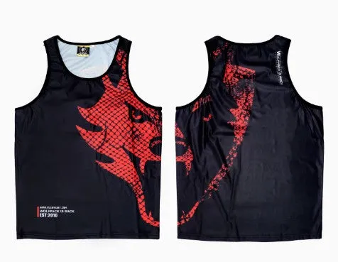 Vszap VTT028 Muay Thai Boxing Quick Dry Vest Tank Top S-4XL 2 Colours Unisex