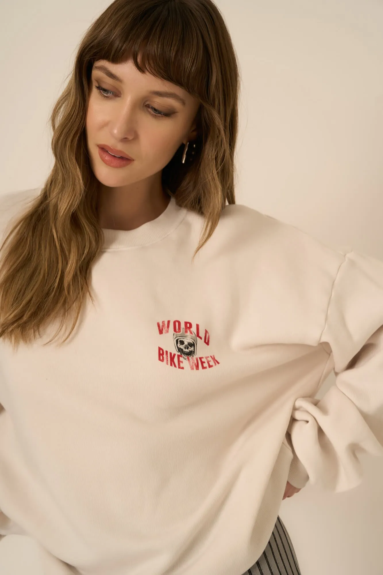 World Bike Week Sweatshirt - Vintage White