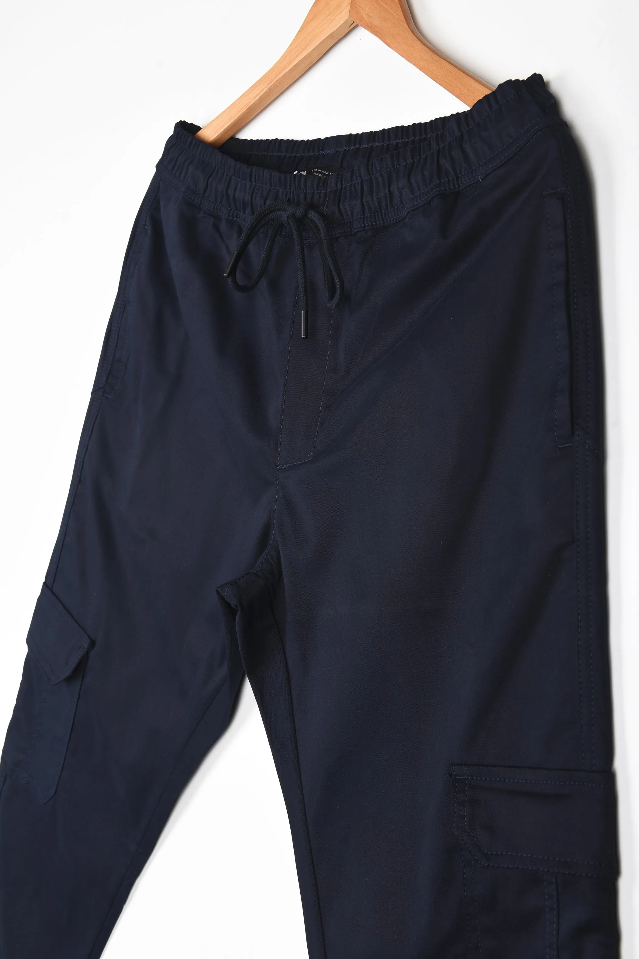 ZARA CARGO JOGGER PANTS (NAVY)